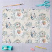 Elegant Hydrangea Blossoms Floral Waterverf Tissuepapier (Craft)