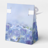 Elegant Hydrangea Blue Florals Wedding Favor Box Bedankdoosjes (Achterkant)