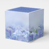 Elegant Hydrangea Blue Florals Wedding Favor Box Bedankdoosjes (Voorkant Zijde)