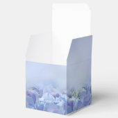 Elegant Hydrangea Blue Florals Wedding Favor Box Bedankdoosjes (Geopend)