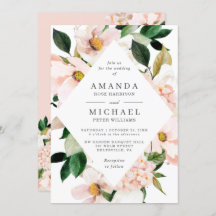 Elegant Hydrangea Blush Pink Floral Wedding