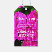 Elegant Hydrangea Floral Pink Cadeaulabel (Voorkant)