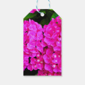 Elegant Hydrangea Floral Pink Cadeaulabel (Achterkant)