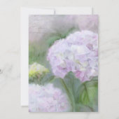 Elegant Hydrangea Flowers Lavender Paars Gold Kaart (Achterkant)