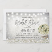 Elegant Hydrangea Jar Rustic Vrijgezellenfeest Kaart (Voorkant)