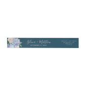 Elegant Hydrangea marineslot rond label (Individueel)