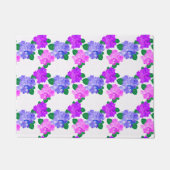 Elegant Hydrangea Pink Purple Flowers Bouquet Deurmat (Voorkant)