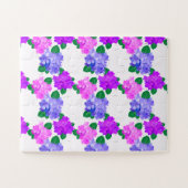 Elegant Hydrangea Pink Purple Flowers Bouquet Legpuzzel (Horizontaal)