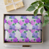 Elegant Hydrangea Pink Purple Flowers Bouquet Tissuepapier (Geschenk)