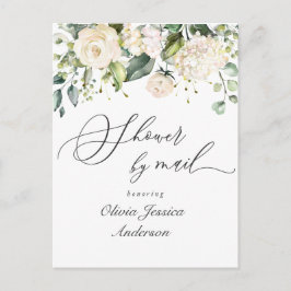 Elegant Hydrangea Rozen Vrijgezellenfeest per post Briefkaart