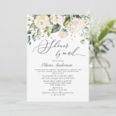 Elegant Hydrangea Rozen Vrijgezellenfeest per post Kaart (Staand voorkant)