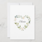 Elegant Hydrangea Rozen Vrijgezellenfeest per post Kaart (Achterkant)