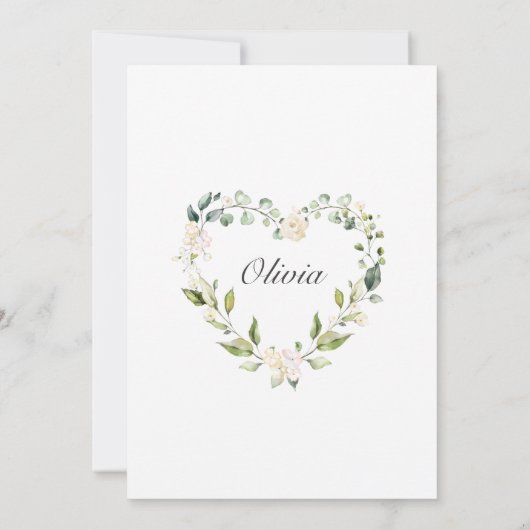 Elegant Hydrangea Rozen Vrijgezellenfeest per post Kaart (Achterkant)