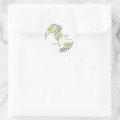 Elegant Hydrangea Vrijgezellenfeest dank u Ronde Sticker (Tas)