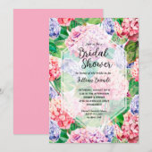 Elegant Hydrangea Vrijgezellenfeest Kaart (Voorkant / Achterkant)