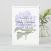 Elegant Hydrangea Wedding Vrijgezellenfeest Kaart (Staand voorkant)