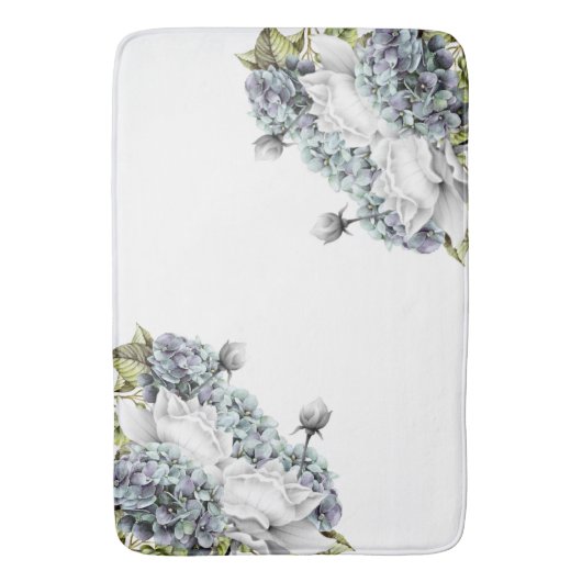 Elegant Hydrangeas Bathroom Mat (Voorkant Verticaal)
