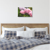 Elegant Hydrangeas Canvas Afdruk (Insitu (Slaapkamer))
