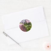 Elegant Hydrangeas Ronde Sticker (Envelop)
