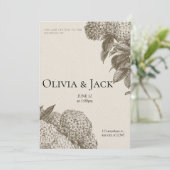 Elegant “I Do” Wedding Invitation – Customizable  Kaart (Staand voorkant)