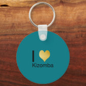Elegant I Heart Kizomba Sleutelhanger (Voorkant)