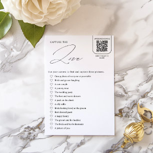 Elegant I Spy Bruiloft Spel Kaart