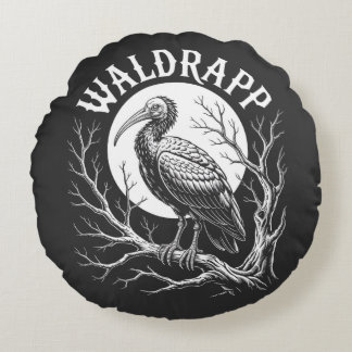 Elegant Ibis – Monochrome Wildlife - endangered Rond Kussen