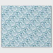 Elegant Ice Blue-kerstbal  Cadeaupapier (Vlak)