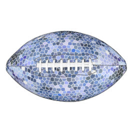 Elegant ice blue mosaic american football