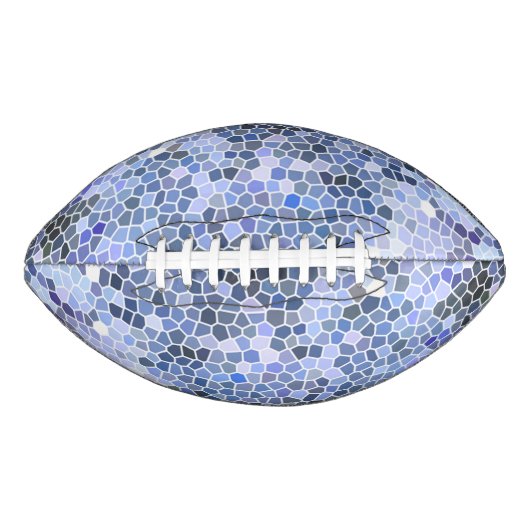Elegant ice blue mosaic american football (Voorkant)