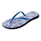 Elegant ice blue mosaic teenslippers (Schuin)
