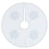  Elegant Ice Blue Sneeuwvlok Kerst Kerstboom Rok (Voorkant)