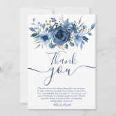 Elegant Ice Blue Winter Floral vrijgezellenfeest b Kaart (Voorkant)