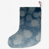 Elegant Ice Crystal Snowflake kerstfeestdag Kleine Kerstsok (Achterkant)