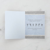 Elegant Ice Skating Glitter Figure Skate Birthday  Kaart (Binnen)