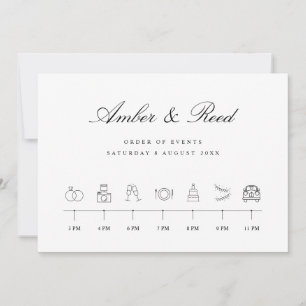 Elegant Icons Wedding Chronologie Orde van Gebeurt