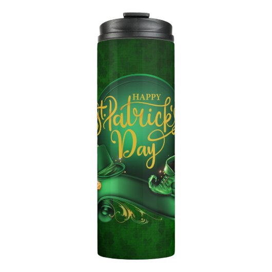 Elegant Iers Pet & Boot - Happy St. Patrick's Day Thermosbeker (Voorkant)