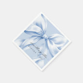 Elegant Iets Blauw Bow Papier Servet (Hoek)
