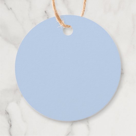 Elegant Iets Blauw Hydrangea Vrijgezellenfeest Bedankjes Labels (Achterkant)