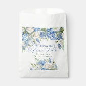 Elegant Iets Blauw Hydrangea Vrijgezellenfeest Bedankzakje (Voorkant)