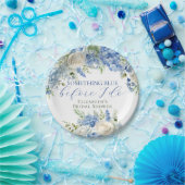 Elegant Iets Blauw Hydrangea Vrijgezellenfeest Papieren Bordje (Feest)