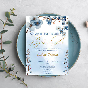 Elegant Iets Blauw Voordat Ik Trouw Bruidsmeisjesf Kaart