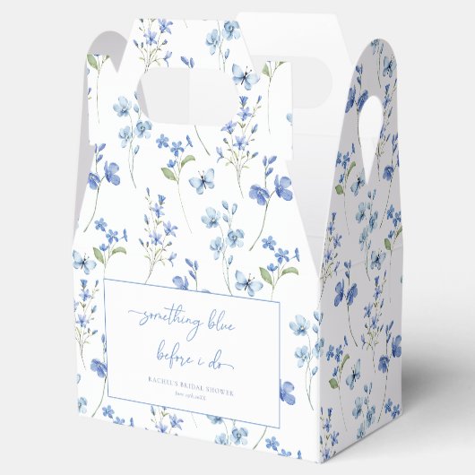 Elegant iets blauw voordat ik Vrijgezellenfeest Bedankdoosjes (Geopend)