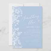 Elegant iets blauw voordat ik Vrijgezellenfeest Kaart (Voorkant)