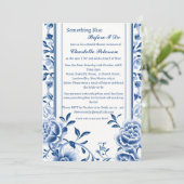 Elegant iets blauw voordat ik Vrijgezellenfeest Kaart (Staand voorkant)