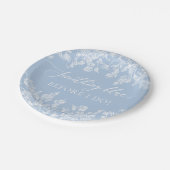 Elegant iets blauw voordat ik Vrijgezellenfeest Papieren Bordje (Gekanteld)