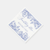 Elegant iets blauw voordat ik Vrijgezellenfeest Servet (Hoek)