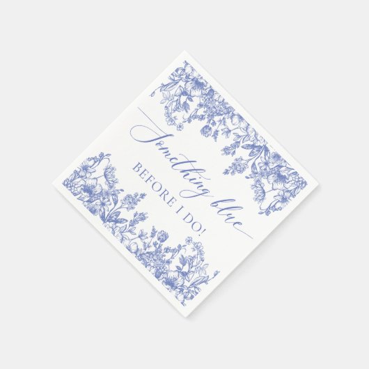 Elegant iets blauw voordat ik Vrijgezellenfeest Servet (Hoek)