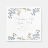 Elegant iets blauw voordat ik Vrijgezellenfeest Servet (Voorkant)