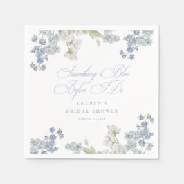 Elegant iets blauw voordat ik Vrijgezellenfeest Servet